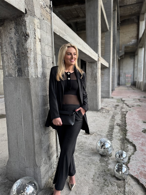 Lurex Suit 31550 Zwart