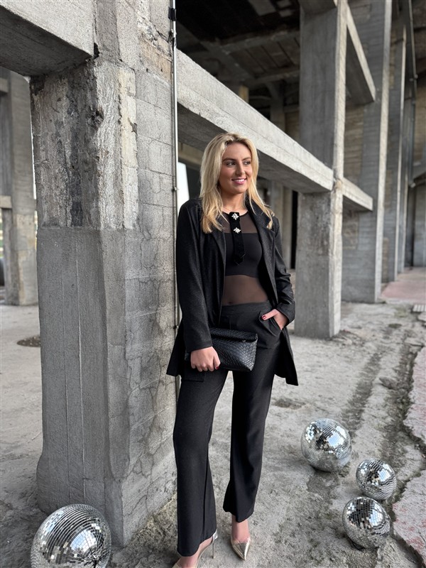 Lurex Suit 31550 Zwart