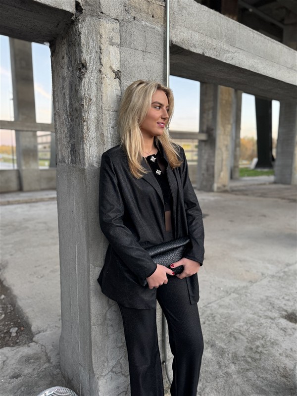 Lurex Suit 31550 Zwart