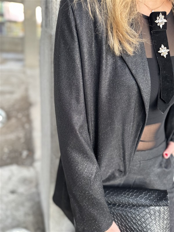 Lurex Suit 31550 Zwart