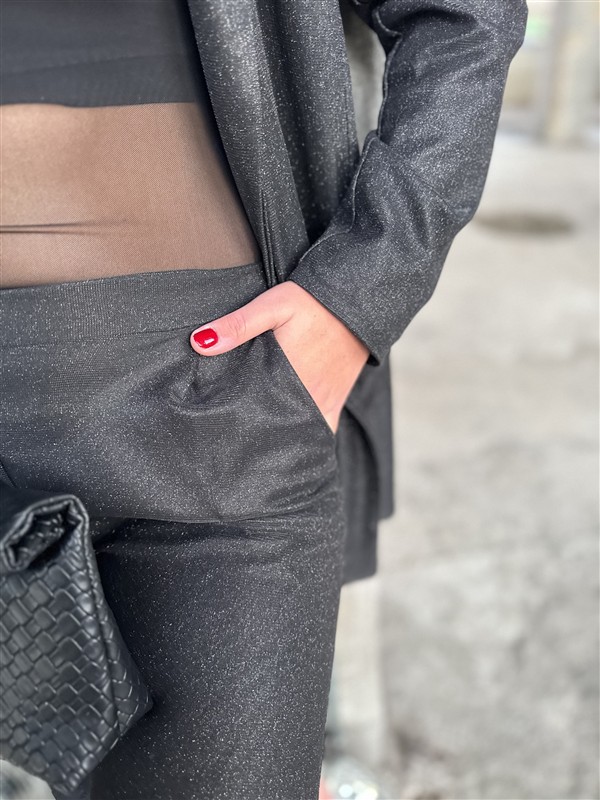 Lurex Suit 31550 Zwart