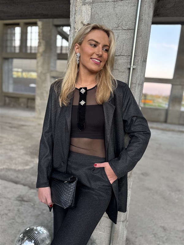 Lurex Suit 31550 Zwart