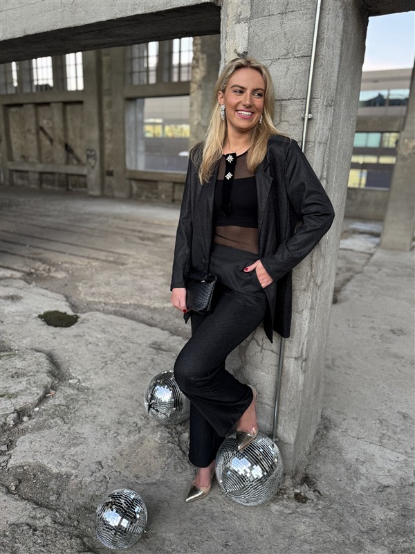 Lurex Suit 31550 Zwart