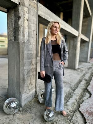 Lurex Suit 31550 Zilver