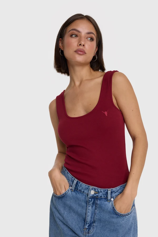 Alix Knitted Tanktop Bordeaux