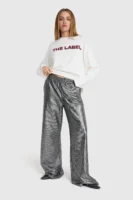 Alix Foil Boucle Pants