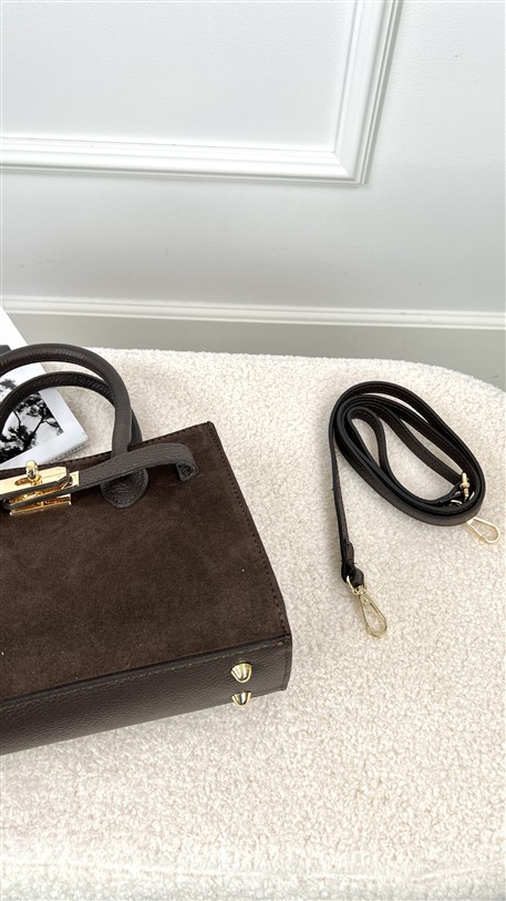 H-Bag Combi Leder bruin