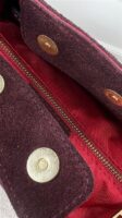 Tas Bordeaux Combi Suede + Leder