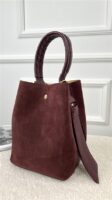 Bucket Bag Combi Suede + Leder Bordeaux
