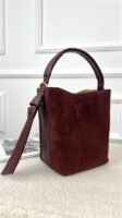 Bucket Bag Combi Suede + Leder Bordeaux