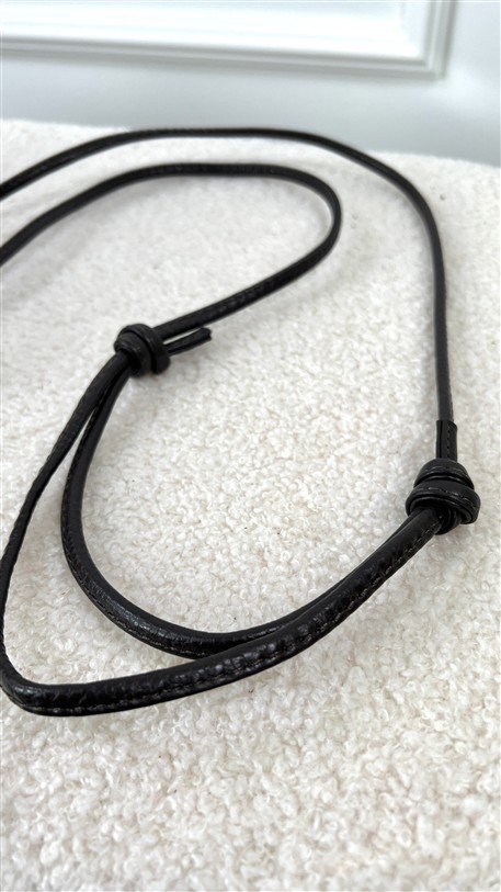 Tasje Hart Leder Met Studs Bruin