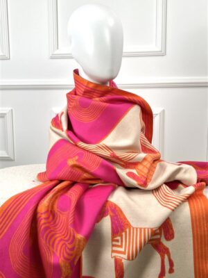 Hermes Sjaal Stn121-25 Orange