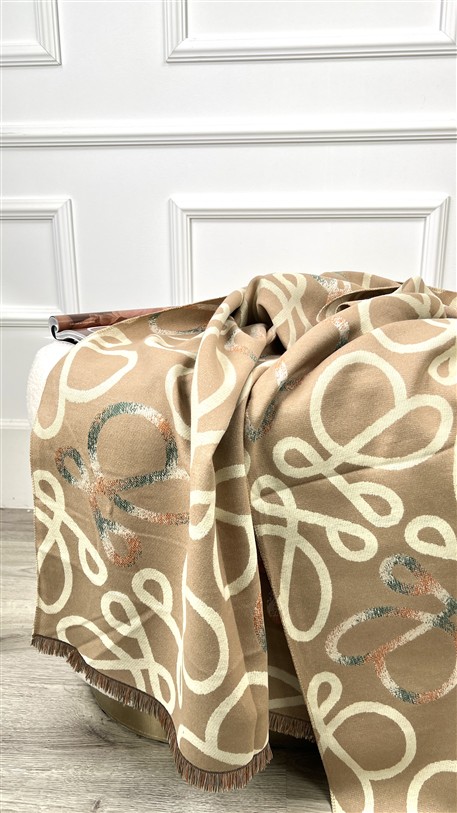 Loew Sjaal All Over Beige