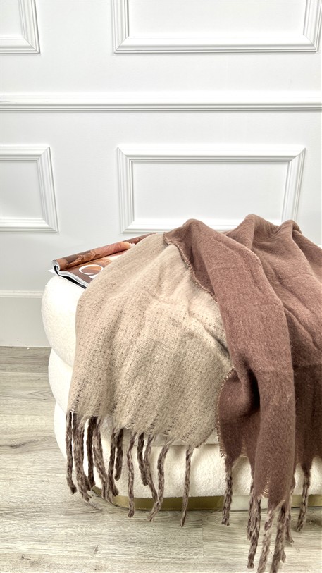Wintersjaal S25594 Uni Bruin Taupe