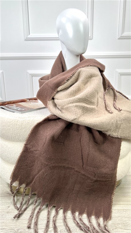 Wintersjaal S25594 Uni Bruin Taupe