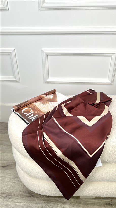 Silk Scarf Bordeaux