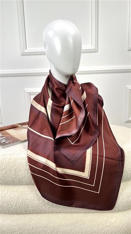 Silk Scarf Bordeaux