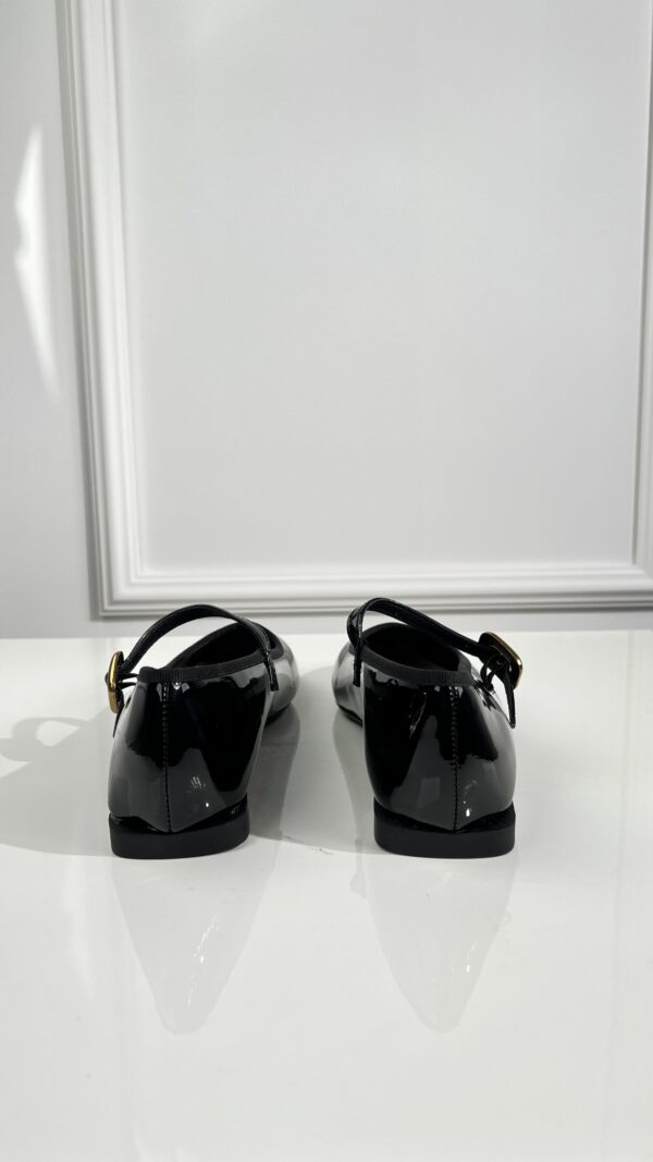 Lak Ballerina 68-383 Met Bandje Zwart