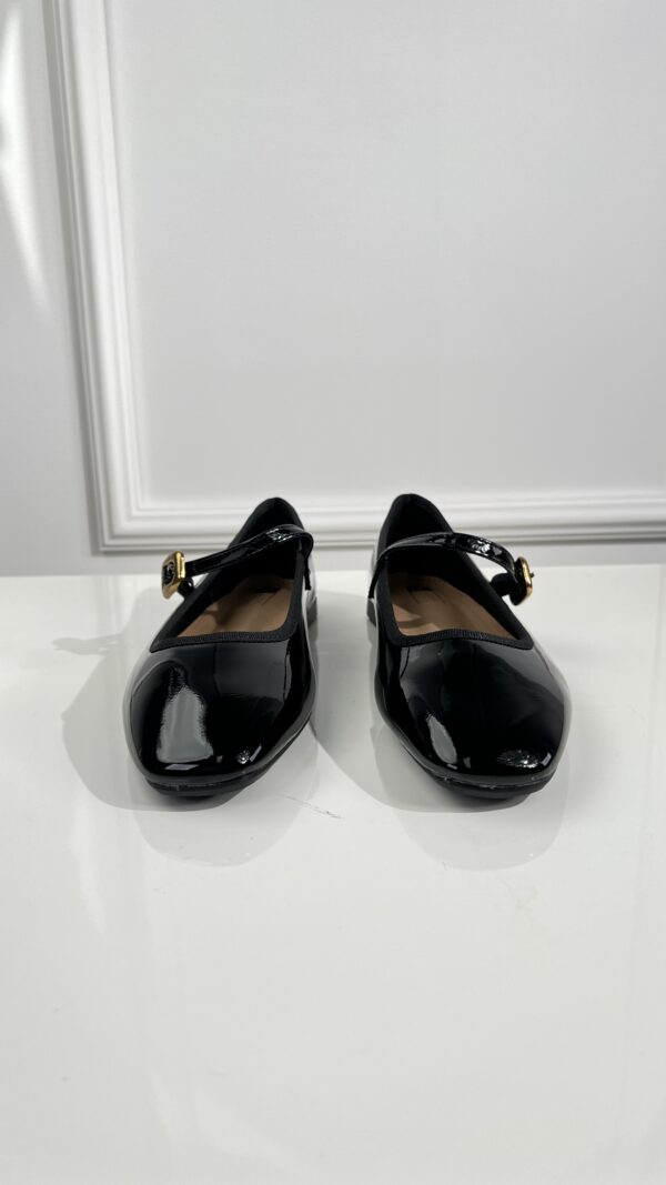 Lak Ballerina 68-383 Met Bandje Zwart