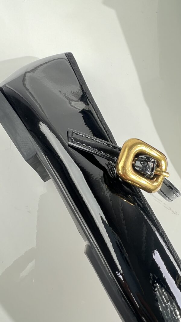 Lak Ballerina 68-383 Met Bandje Zwart