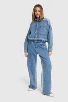 Alix Mix Denim Blouse