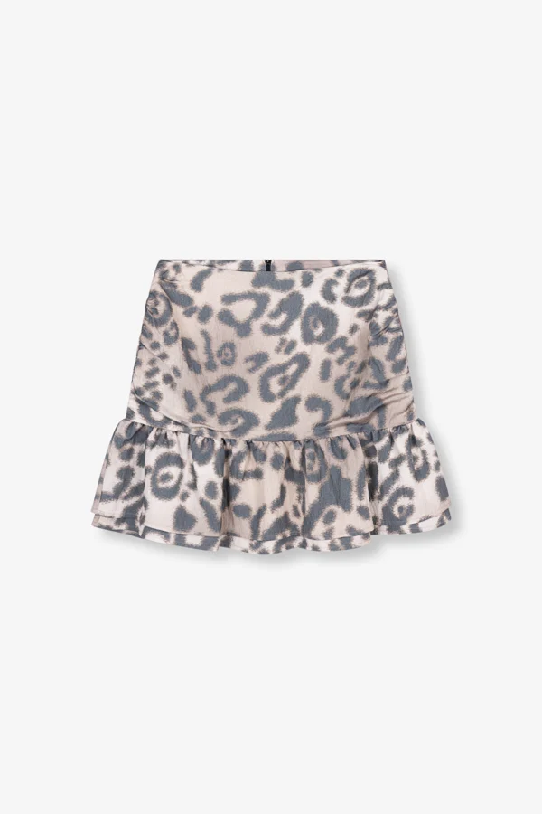 ALIX Jaguar Mini Skirt Animal Print 250325005