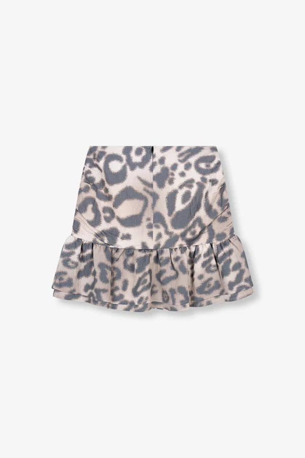 ALIX Jaguar Mini Skirt Animal Print 250325005