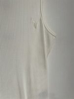 ALIX Knitted Rib Tank Top Soft White