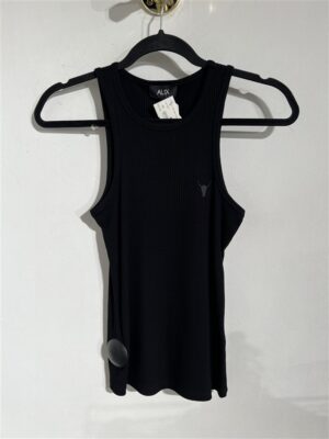Knitted Rib Tank Top Black