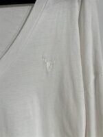 T-Shirt Oversized V-Neck Uni Wit