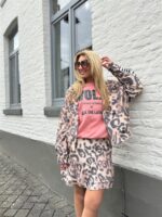 ALIX Jaguar Mini Skirt Animal Print 250325005