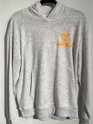 Hoodie Fluo Smiley Print Grijs