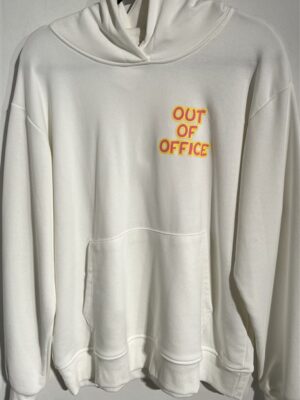 Hoodie Fluo Smiley Print Wit