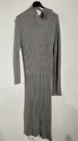 Knitdress N7021 Ribbel Highneck Grey
