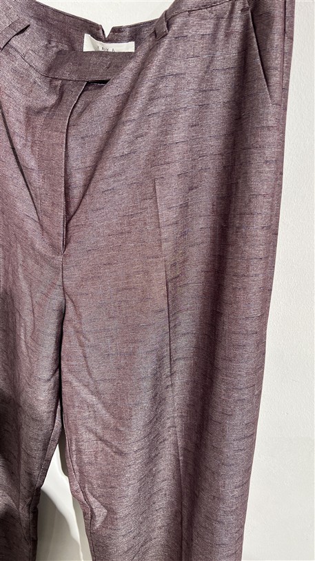 Wide Leg 01-301229-511 Shiny Front Pleat