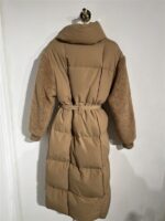 Puffer Coat Fc7577 Teddy Sleeves Camel