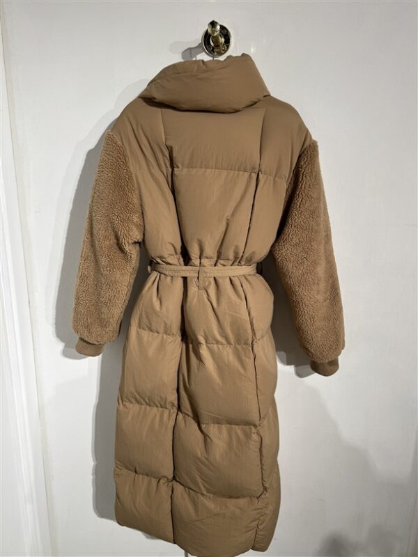 Puffer Coat Fc7577 Teddy Sleeves Camel
