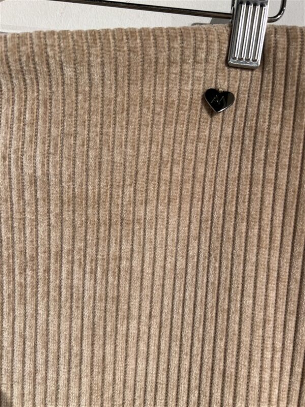 Midirok Iva Corduroy Frontsplit Camel