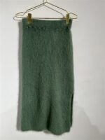 Kid Mohair Rok 24219 Met Split Green