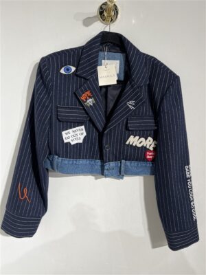 Vest Cody Crop Jeans+pinstripe