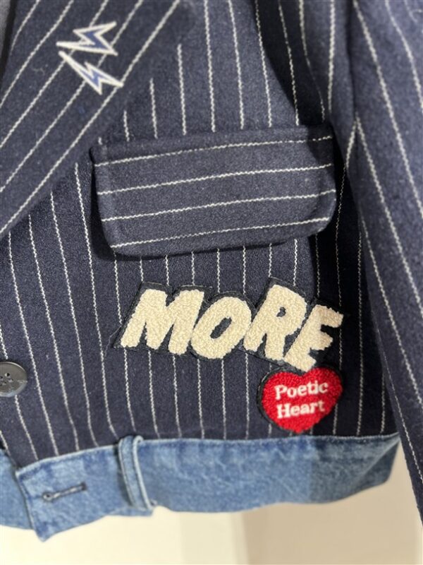 Vest Cody Crop Jeans+pinstripe