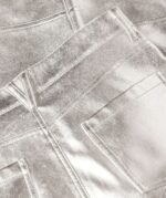 JOSH V Metallic Faux Leather Pants Casey