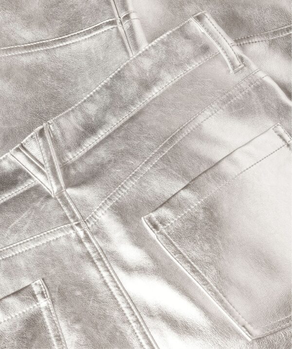JOSH V Metallic Faux Leather Pants Casey