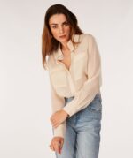 JOSH V Hemdsblouse Davey Crepe Uni