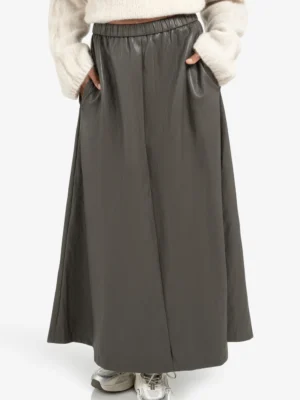 YAYA Midi Skirt 01-409085-510 Faux Leater