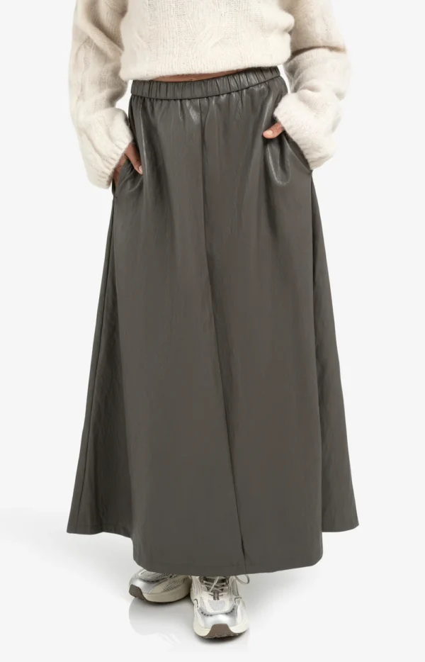 YAYA Midi Skirt 01-409085-510 Faux Leater