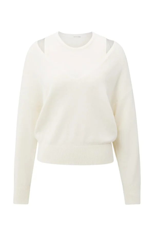 Sweater 01-000381-509 Deep V-Neck+top Ec