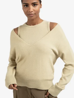 Sweater 01-000381-509 Deep V-Neck+top O