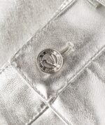 Metallic Faux Leather Skirt Kyle