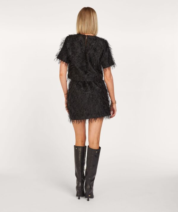 JOSH V Rokje Louka Plumes Zwart